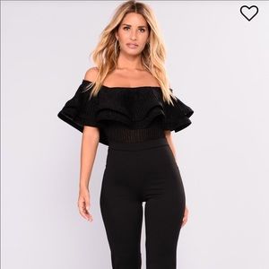 Fashion Nova Off shoulder body suit